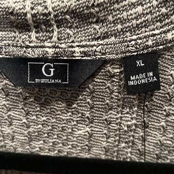 G By Giuliana Rib Knit open front Cardigan duster size XL NWT - Picture 3 of 5